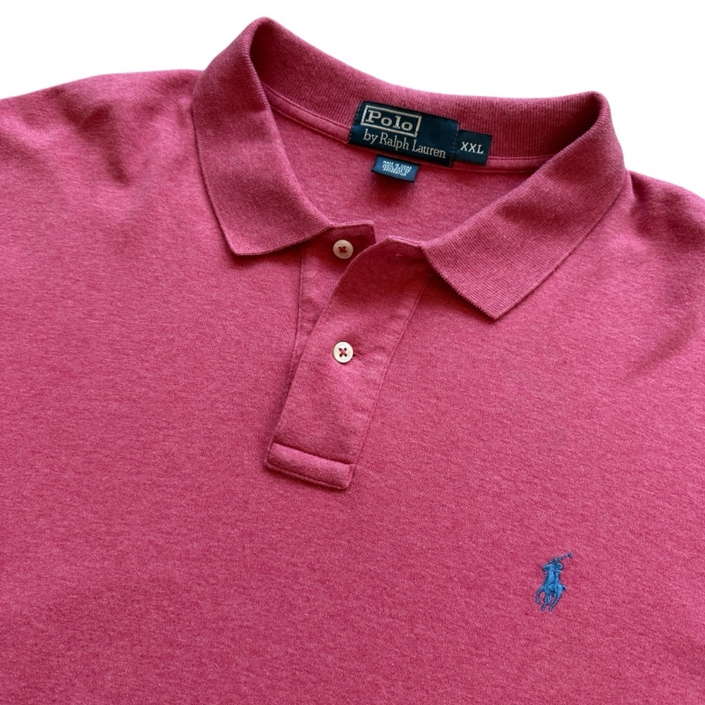 Polo Ralph Lauren Polo Shirt XXL Pink Preppy Coastal Old Money Golf Core Pony